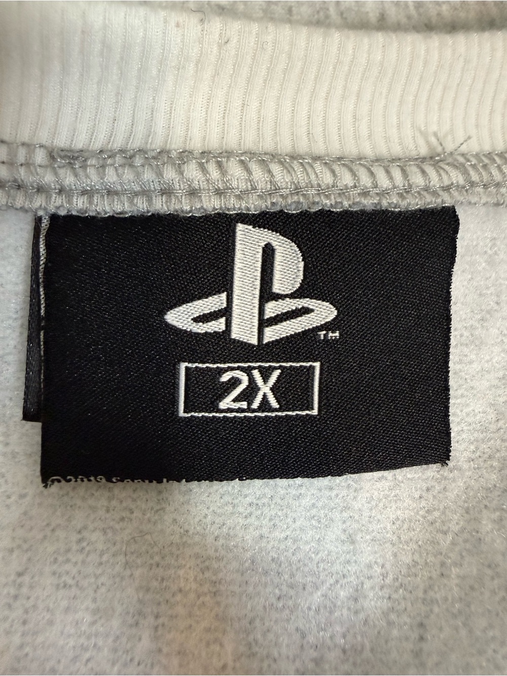 ThinkGeek PlayStation Ugly Holiday Sweatshirt - Black/Grey - 2X - Picture 4 of 7